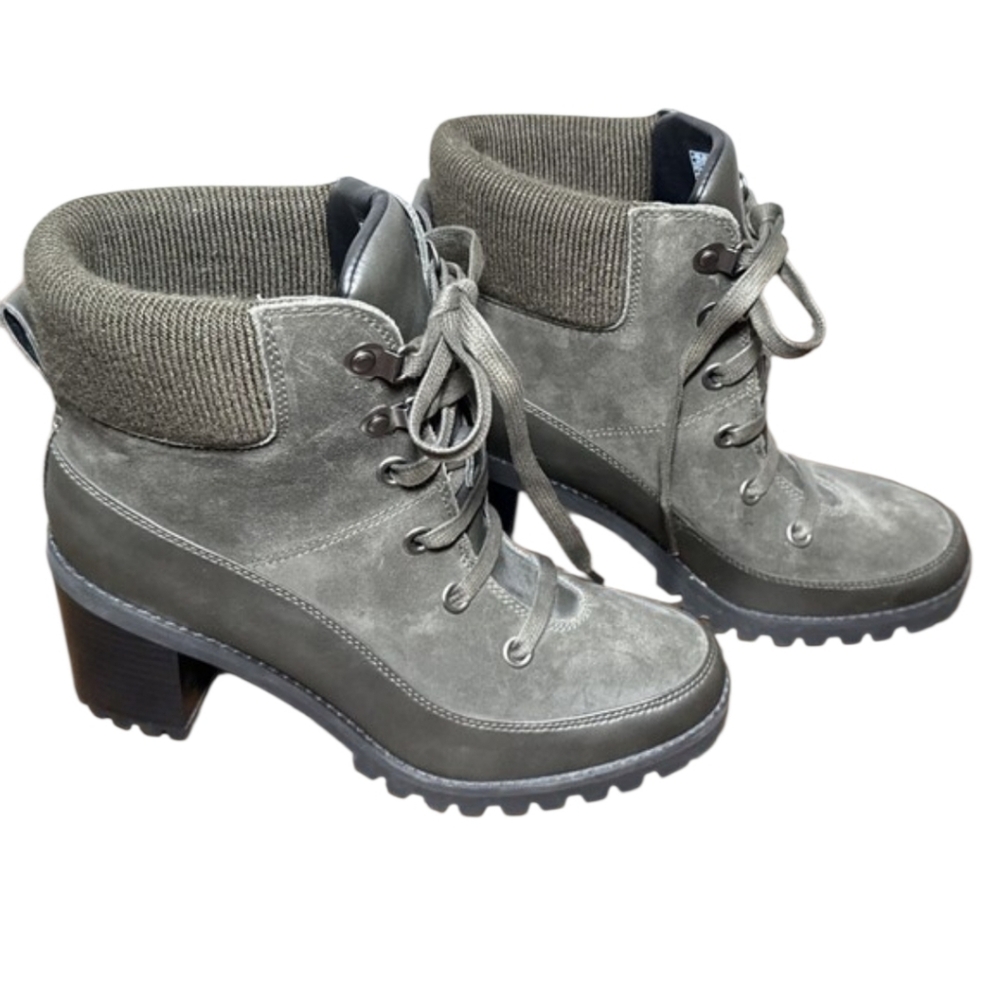 😁New Uggs Redwood Platform Chunky Heel Waterproof Lace Up Boot 1103791 Size 8
